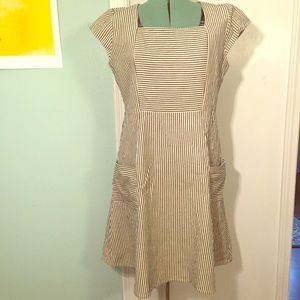 Mata Traders Fit and Flare Striped Dress XL